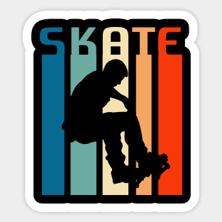 Skateboarder Retro Vintage Sticker